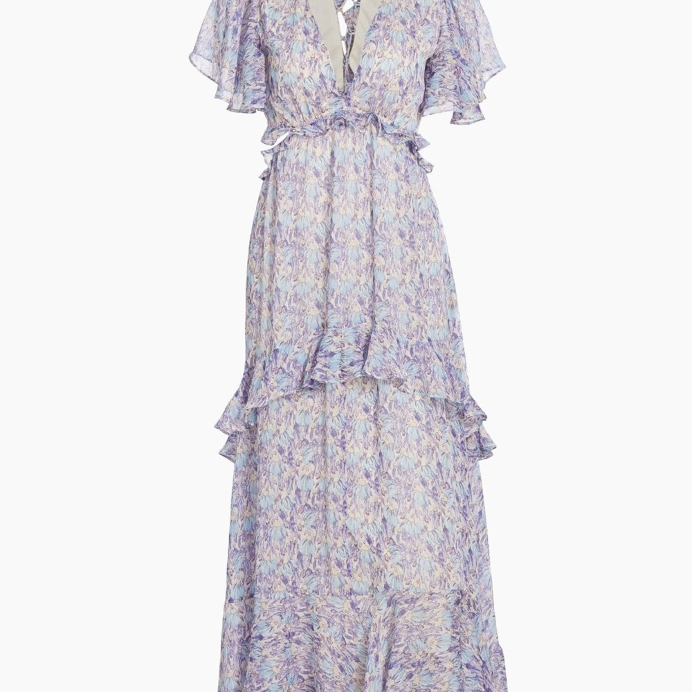ASTR The Label Cherli Floral Tiered Maxi Dress